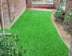 Another view of Artificial Grass and Stencil Concrete